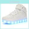 Leuchtende LED-Schuhe für Kinder, USB-wiederaufladbare High-Top-Freizeitsneaker für das Winterspiel