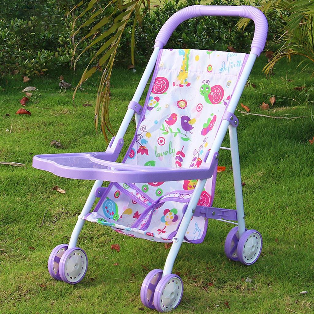 Doll Stroller Toy Creativity Interactive Role Play Simulation Pushchair