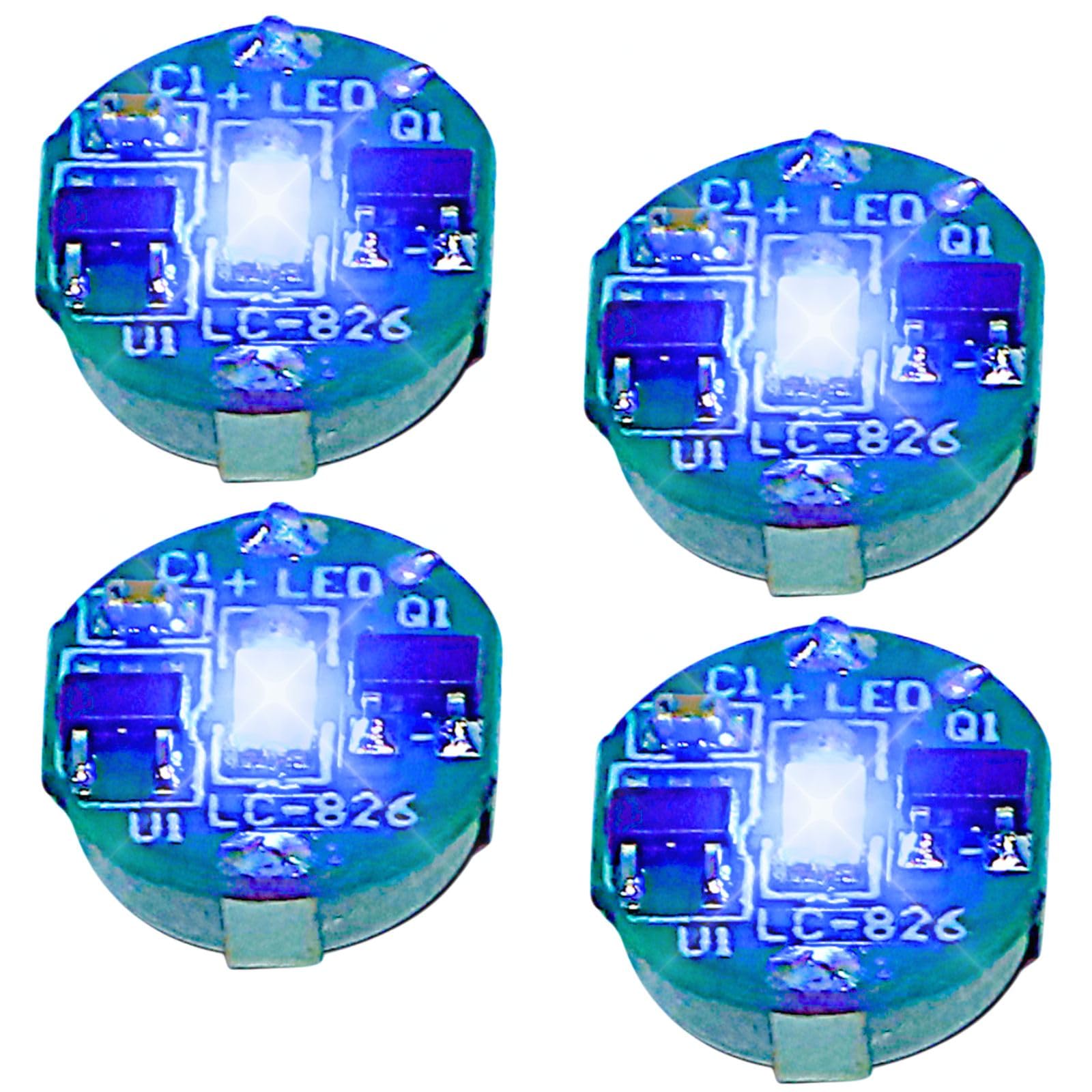 

CHASO Small LED 4 Magnetic for Plastic Gundam Model Miniature Button Cell Battery Blue Lights, Pieces, Switch, Wireless, Models, Figures, Kits, синій