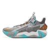 Li Ning Kids Comfortable Non-Slip Wear-Resistant Rebound Low-Top Basketball Shoes Misty Gray Kids Sneaker YKBU082-7