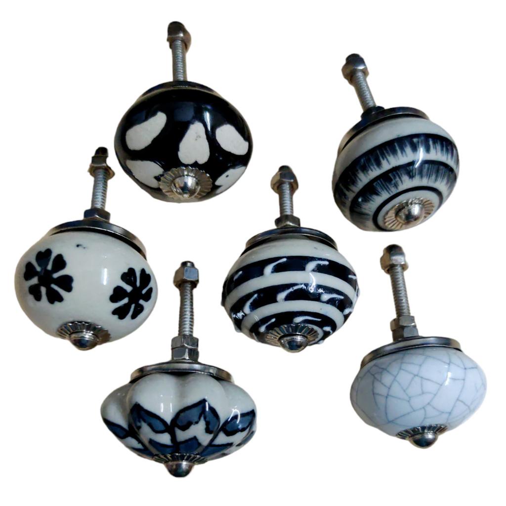 @ Multicolor Design Cupboard Knobs Drawer Pull Knobs Home Decor Set of 6 S069 Zr799-60%Off