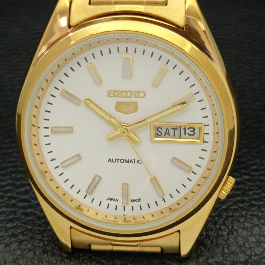 CEAS SEIKO 5 AUTOMAT VINTAGE RECONDITIONAT 6309A JAPONIA BĂRBĂTESC CADRAN ALB a425908-2