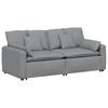 Modular Sofa with Cushions Light Grey