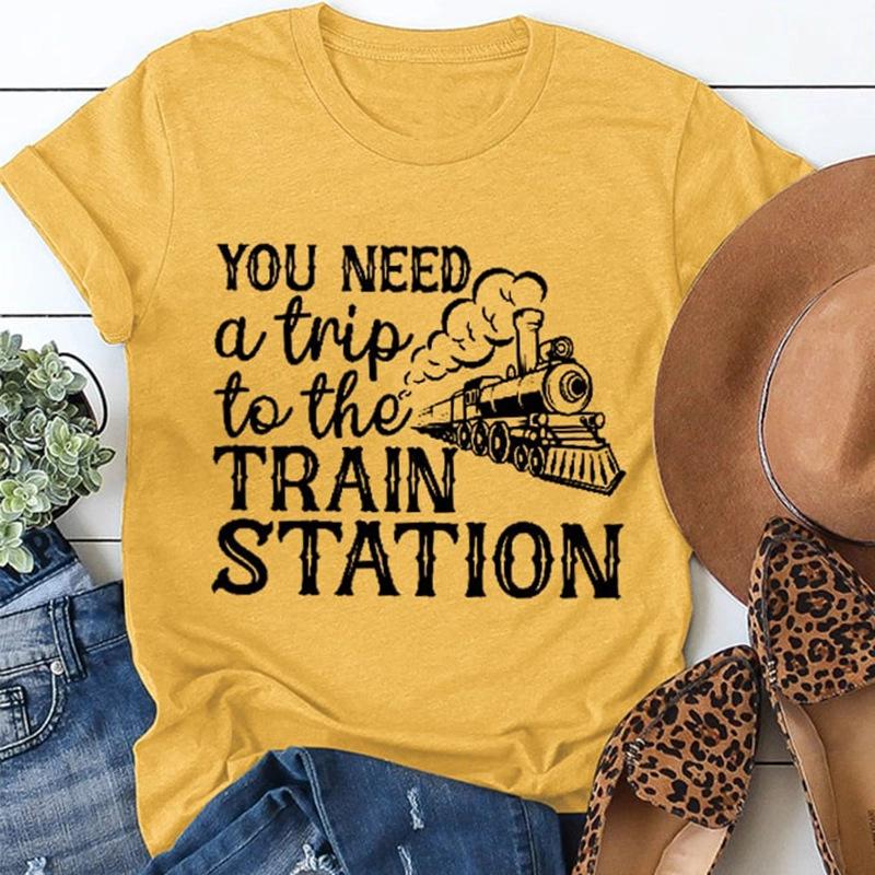 Women's Summer 3D Printed Round Neck Casual Top Short Sleeved T-shirt