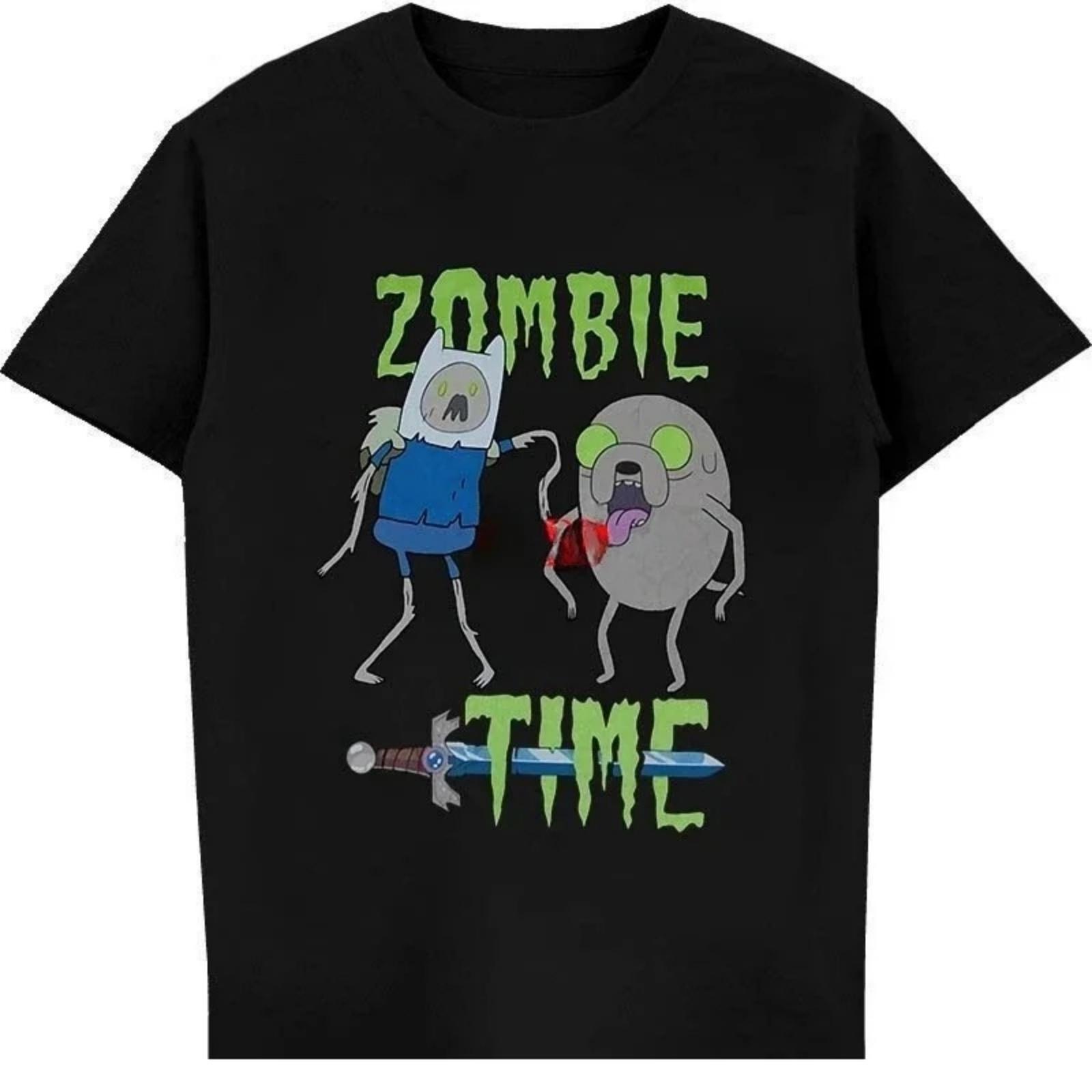 Футболка Adventure Zombie Time Смешная футболка Креативная графика Уникальный дизайн Женская одежда Винтажная одежда Эстетика Y2K XXXXXL разноцветный