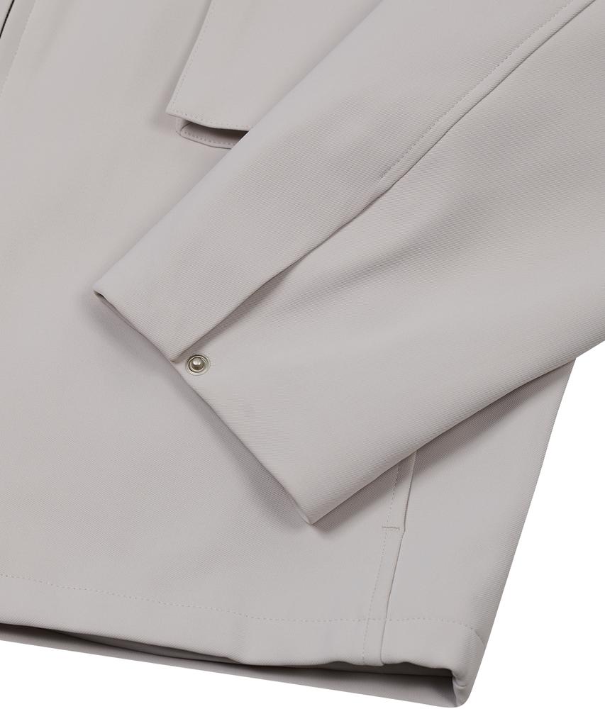 Ironyporno Whiteline 86-Iro241 Monotone Placket Jacket Light Grey