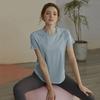 Women's High-End Quick-Dry Short-Sleeve Sports Top for Summer - Loose Fit, Breathable Yoga & Running T-Shirt