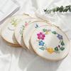 DIY Flowers Plants Pattern Embroidery Set Hand-sewn Crafts Needlework Tools
