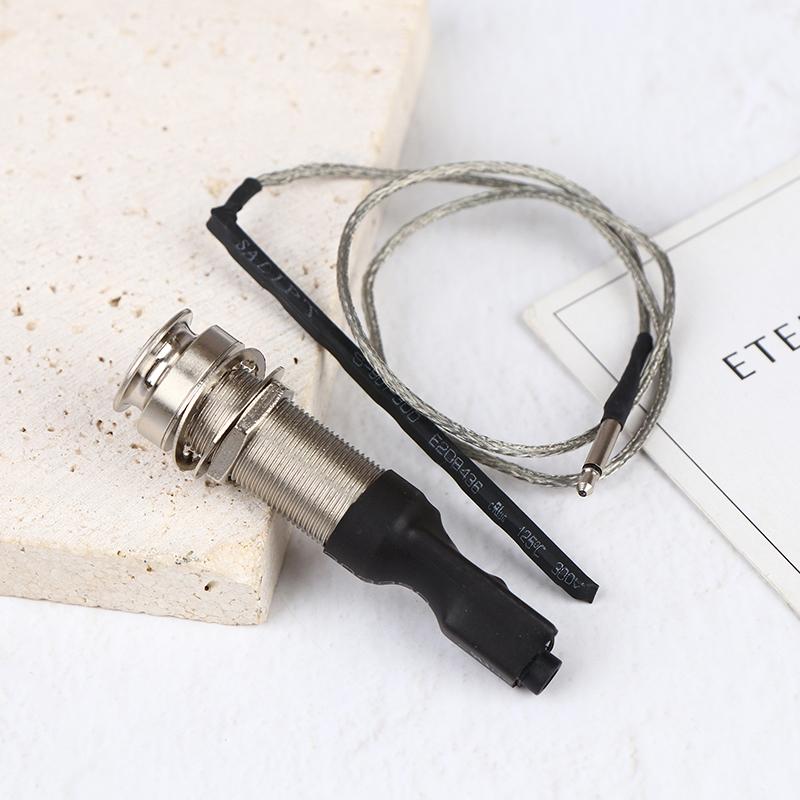 Universal 6.35Mm Pickup Guitar Endpin Preamp Pickup Bridge Saddle Piezo 6.35Mm Jack Socket With Ukulele Cylinder Acoustic Pickup