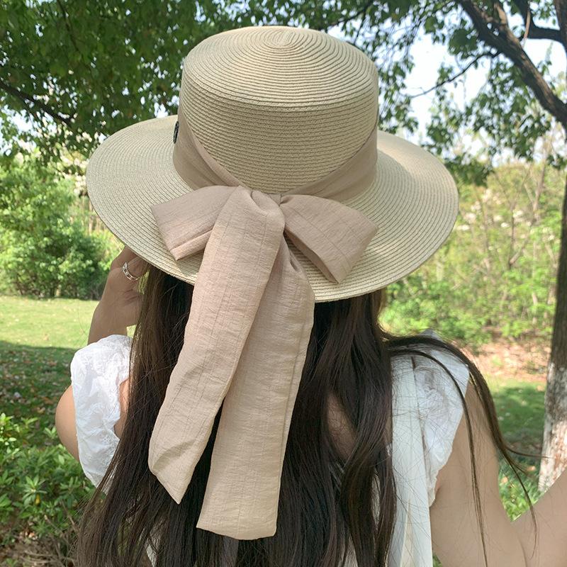 New Top Hat Spring and Summer Dome Fisherman Straw Hat Beach Trip Sun Hat Stylish and Elegant