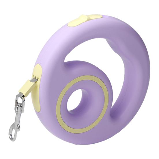 

Висувний повідець для собаки 2.5 м Міцний повідець Гальмо та блокування однією кнопкою Повідець для собаки без заплутування з протиковзкою ручкою для маленьких і середніх собак вагою до 30 кг 2.5M фіолетовий