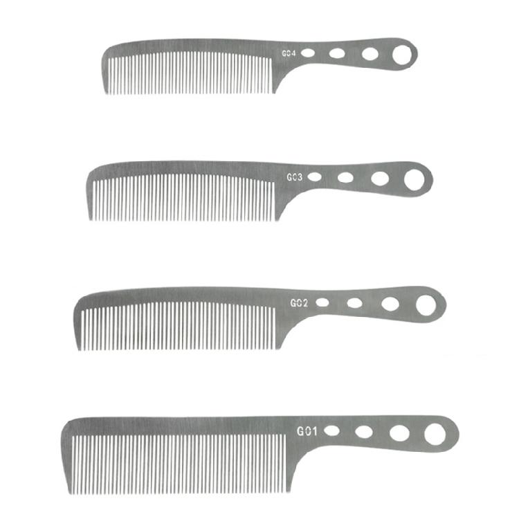 Carbon Steel Hair Cutting Tool Hairdressing Fine Tooth Combs for All Hair Types