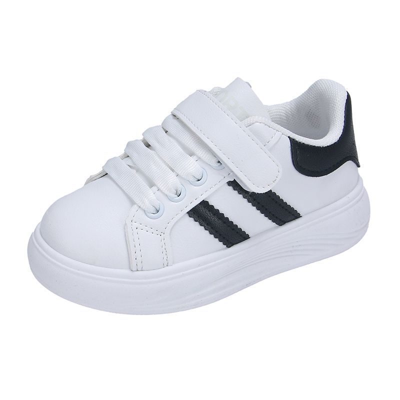 Children's Board Shoes 2025 Spring and Autumn New Soft-soled Girls' Sports Shoes Boys' Little White Shoes Medium and Older Children's Fashion
