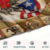1Pc Puerto Rico Print Flannel Blanket, High quality Comfortable for All Seasons, Home Decor, Warmth and Comfort, Perfect for Christmas Gifts