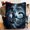 Dark Scorpion 2D Flat Pattern Flannel Blanket High quality All Seasons Warmth and Comfort Perfect for Christmas Gifts.MMT0918111