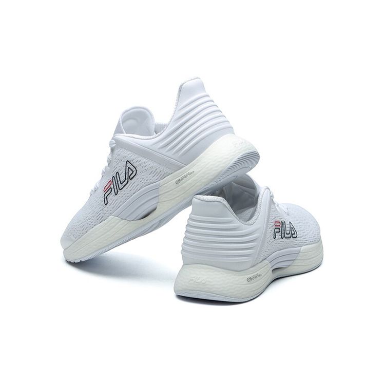 FILA Heritage-FHT Comfortable Fabric Low-Top Marathon Running Shoes Women sneaker White A12W122104FWT