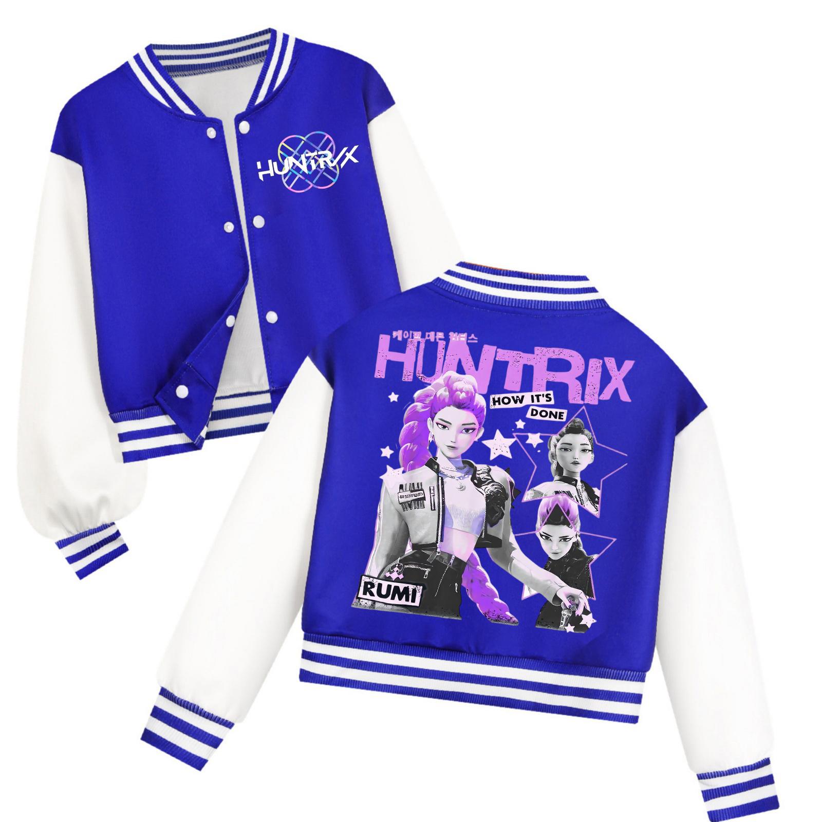 

Детская модная повседневная куртка с длинным рукавом, капюшоном и групповым принтом ведьмы 150 синий