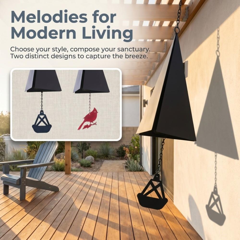 Creative Triangle Wind Chime Retro Metal Wind Bell Windcatcher Wind Chime Pendant Garden Ornament