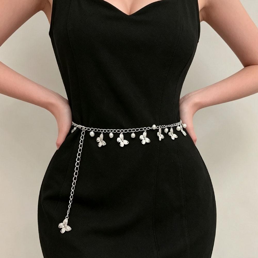 

Trendy Metal Waist Chains Dress Accessories Elegant Hip Chain Creative Advanced Body Jewelry for Women