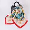 Women's Baotou Artificial Silk Satin Silk Scarf 90cm Printing Square Scarf Silk Scarf