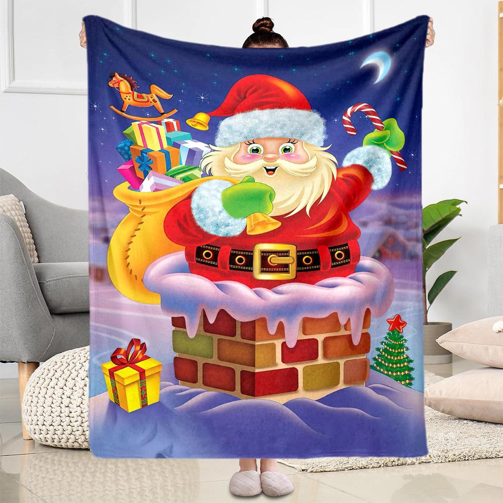 Christmas 168 Blanket Comfortable Suitable for Livingroom Sofa Seaside Four Seasons Multipurpose Stylish Decor Gifts For Family Or Friends