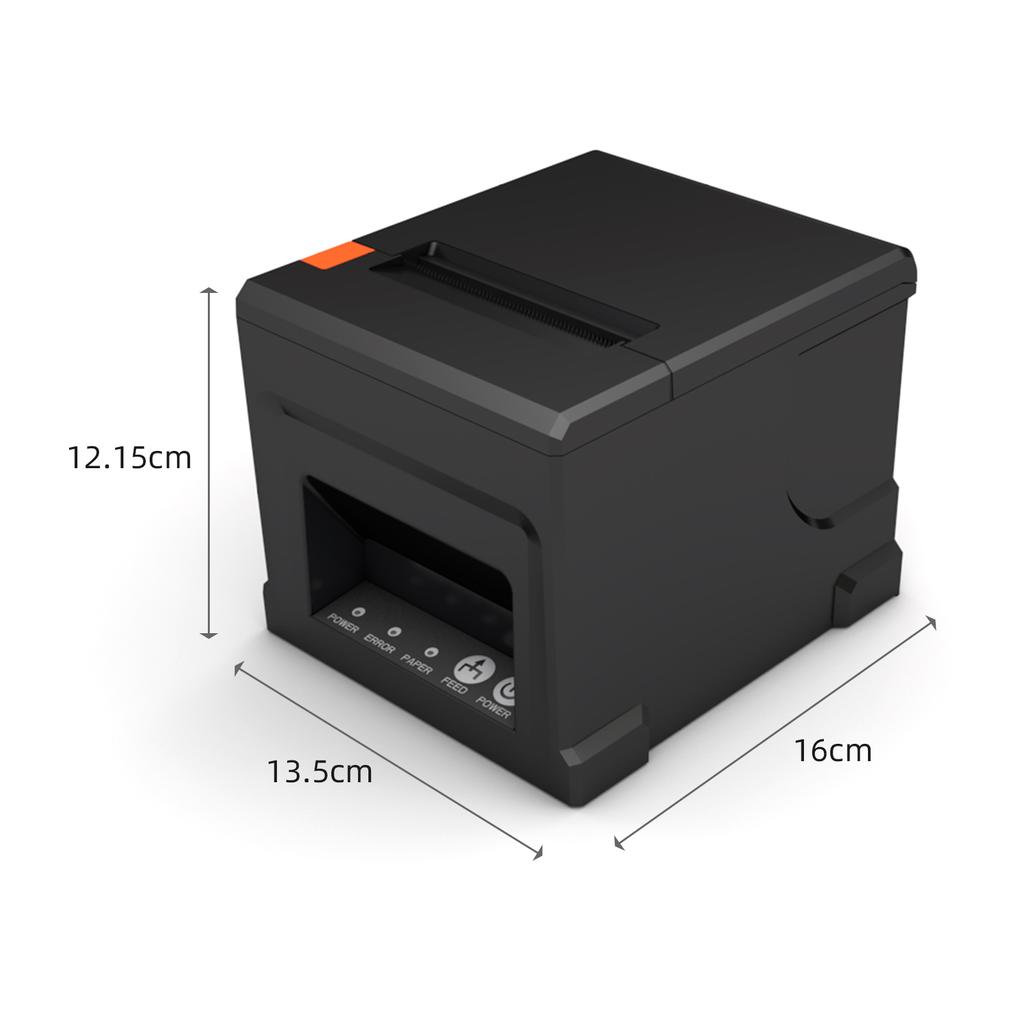 80-mm-USB+LAN-Belegdrucker, POS-Drucker mit automatischer Schneidevorrichtung, Desktop-Thermodirektdruck