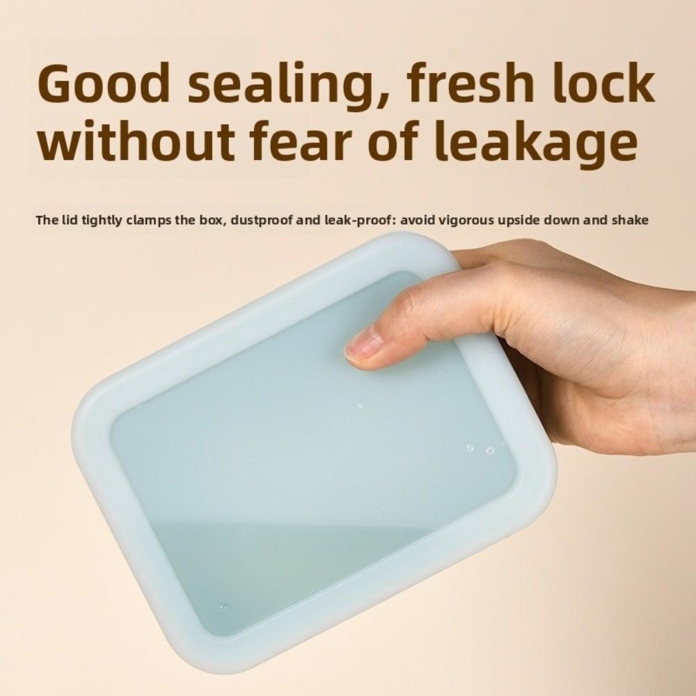 with Lid Silicone Lunch Box 250/500/1000ML Microwave Oven Lunch Box Dishwasher Safe