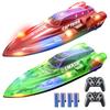 DEERC RC Remote Control Toy for RC Capsize Low Voltage 4 Water 80 Minutes of Operation LED 50m Control Perfect Gift for Kindergarten Entrance Ages