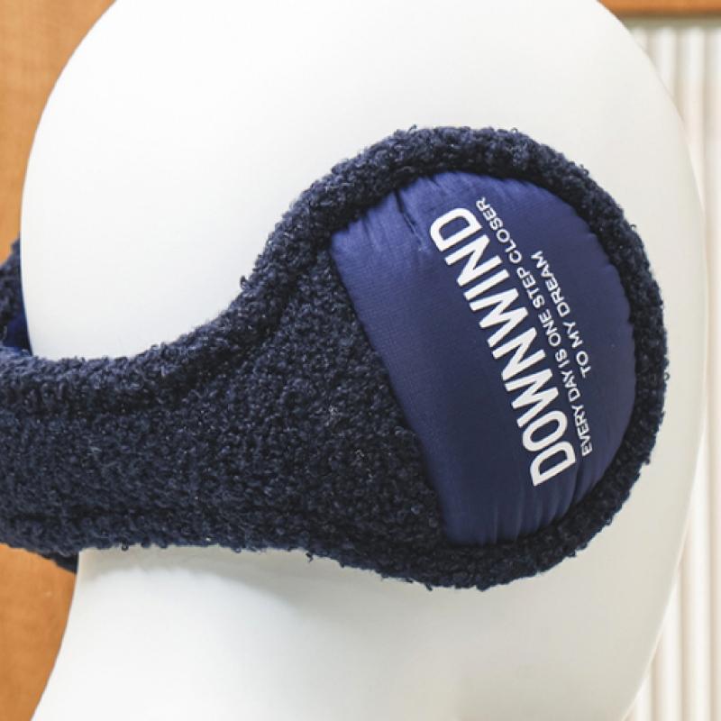 Daiso Padded Point Foldable Earmuffs  Navy 