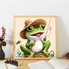 1 Set 5D Rhinestone Animal Painting Kit Easy DIY with Sticky Background Includes Tools Accessories Rhinestone Drawing