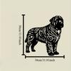 Shar Pei Dog Metal Wall Sculpture Black Iron Art Outdoor Decor Pet Lovers Housewarming Gift Durable Home Decoration
