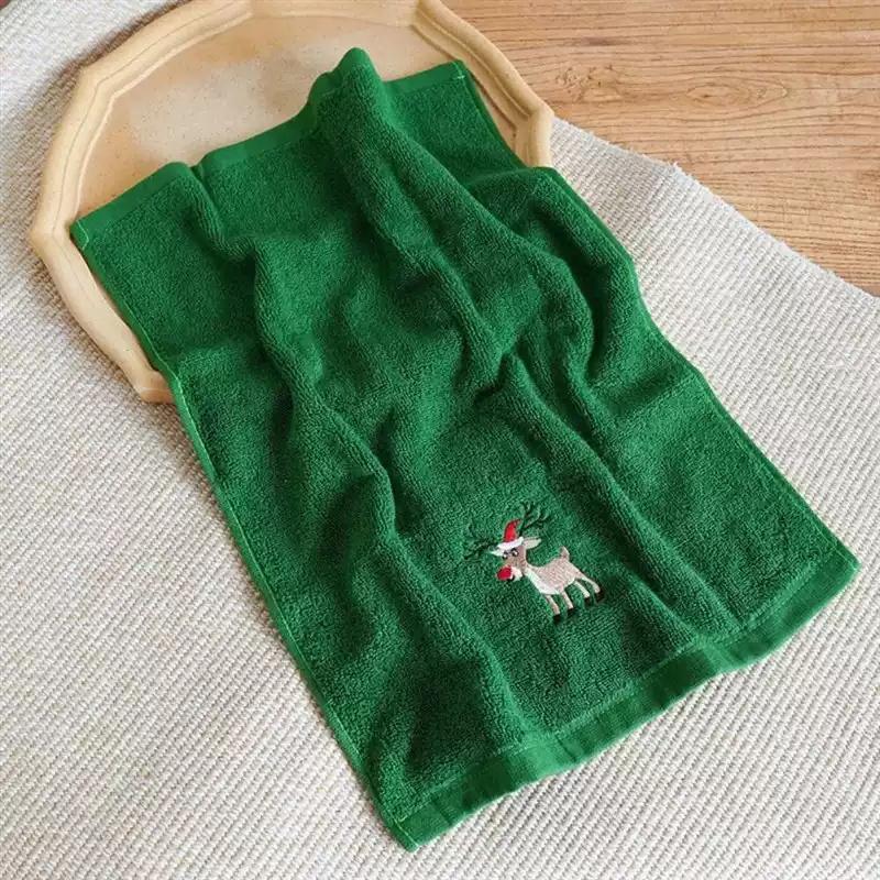 Holiday Gift Towel Embroidery Christmas Halloween Kitchen Towel Embroidery