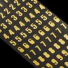 Planner Bronzing Letters Numbers Alphabet Stationery Sticker Numbers Label Sticker School Supplies