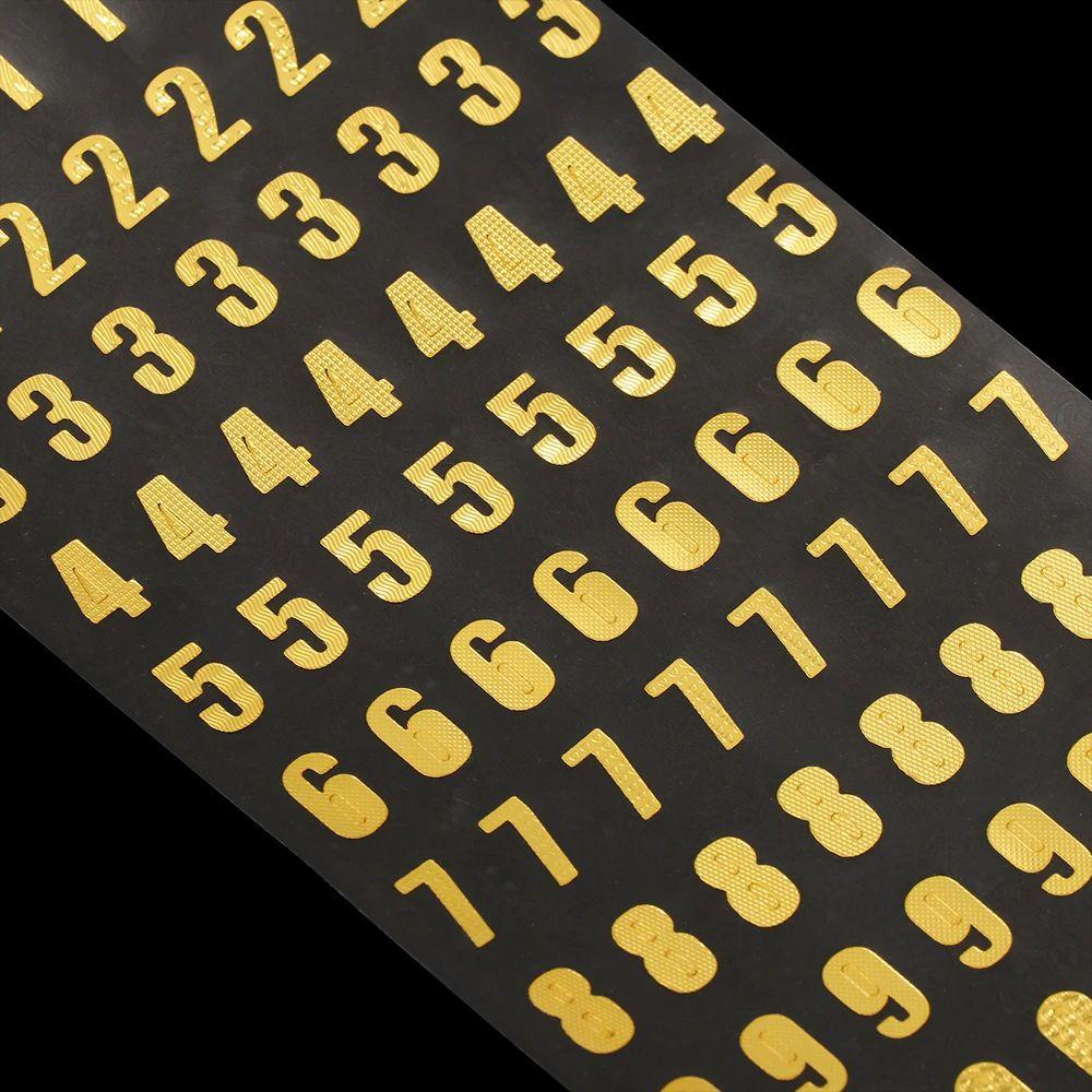 Planner Bronzing Letters Numbers Alphabet Stationery Sticker Numbers Label Sticker School Supplies