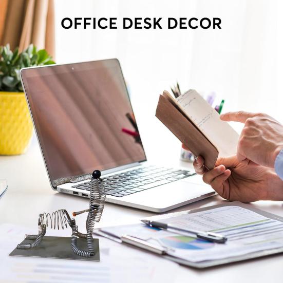 Spring Man Desk Toy Hilarious Interactive Stress Relief Toy Desktop Flexible Spring Figure Decoration Prank Gift for Friends