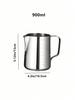 Stainless Steel Milk Frothing Jug Silver Frother Coffee Latte Container Metal Pitcher Barista Cup