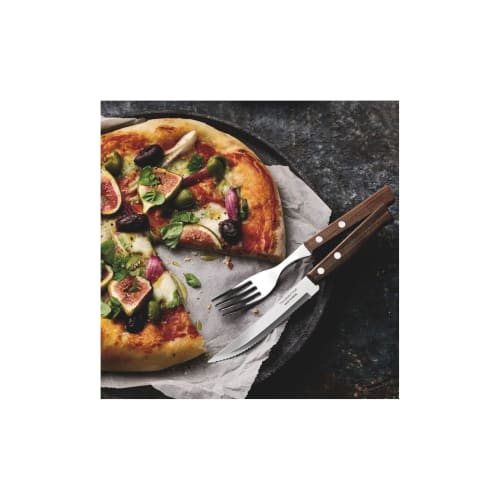 Tramontina 12-piece Wooden Steak Fork & Knife Set, Traditional Style, 22299/009