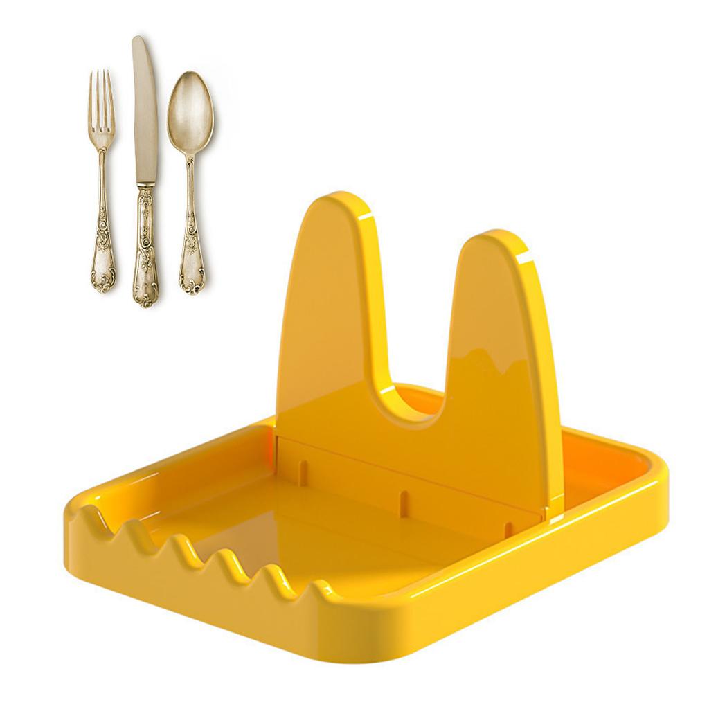 Foldable Pot Lid Rack Plastic Spoon Holder Stand Organizer Kitchen Organizer for Fork Spatula Rack