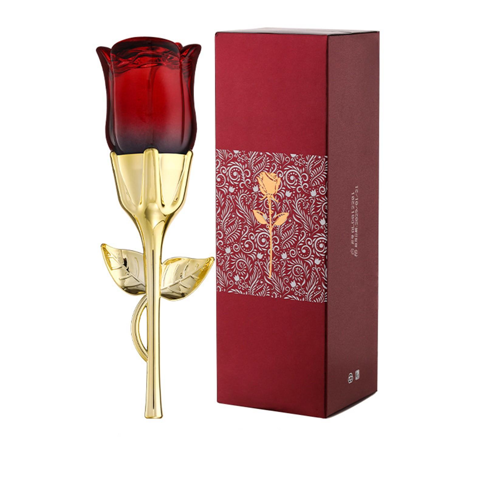 

50ml Women’s Rose-Shaped Perfume Bottle Long-Lasting Floral Eau De Parfum with Romantic Scents Elegant Gift & Daily Fragrance красный