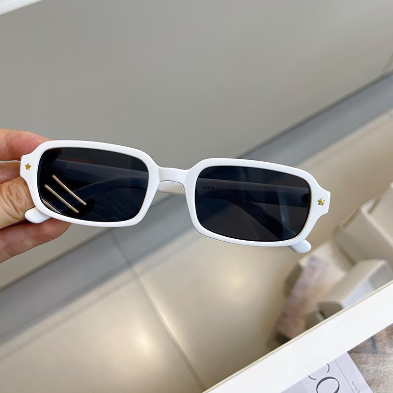 Internet celebrity style square mini retro small frame sunglasses D home SF fashion men's and women's sunshade sunglasses tide