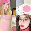 Peach Pink Creamy Blush Cheek Rouge Contouring Brightening Vanntett øyenskygge Blusher Ansiktssminke Kosmetikk