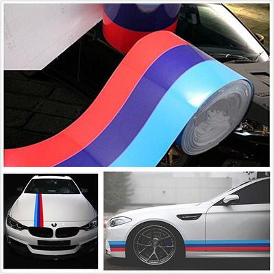 200*15cm Cars Multi-Color Stripe Body Modifield Vinyl Sticker Decoration Decal