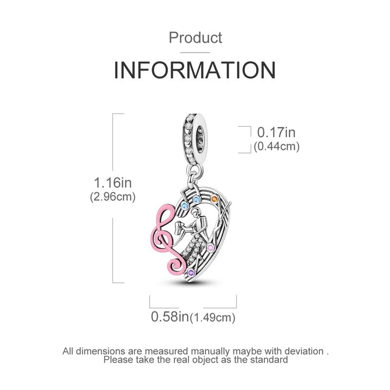 New 925 Sterling Silver Pink Series Scissors Dancing Skirt Buttons Pendant Love Beads Bags Charms Fit Bracelets DIY Jewelry Gift