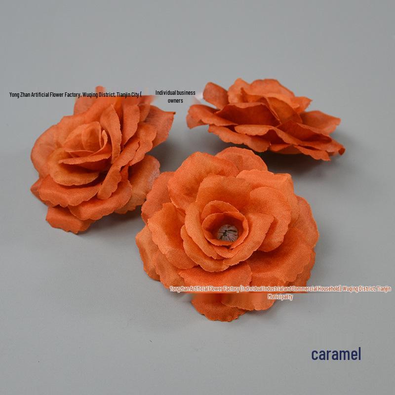 Decorazione Floreale a Forma di Rosa da 8CM per Pareti e Acconciature per Matrimoni ed Eventi