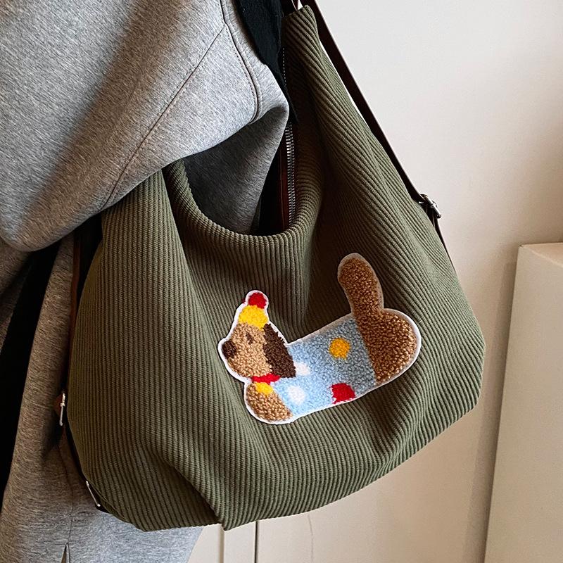 

Корейский стиль модная бархатная холщовая сумка женская сумка новая симпатичная нишевая сумка через плечо большая вместительная сумка-тоут