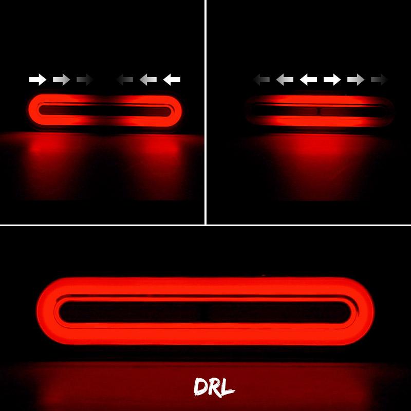 3 In 1 LED Tail Light 60led Sequential Dynamic Turn Signal Light DRL Brake Light 10V-72V For Car Truck Trailer Motorcycle ATV RV