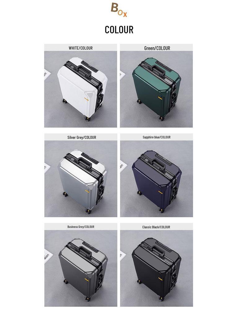 Women's Lightweight 20" & 24" Silent Universal Wheel Suitcase with Combination Lock
