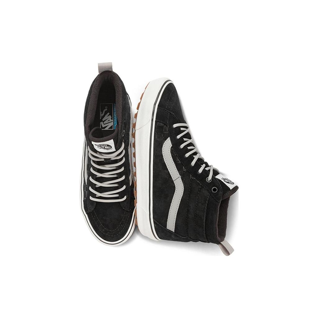 Vans Sk8 Lace-Up High-Top Hiking Shoes Unisex Hiking Shoes Black Gray VN0A5HZYBM8