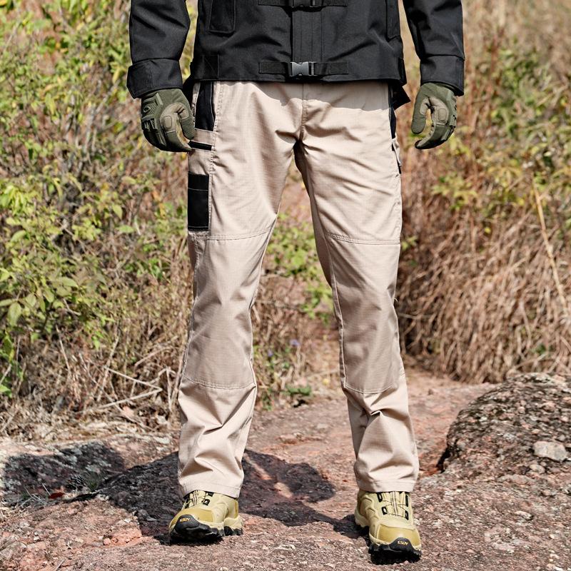 Men's Pants Pockets Work Trousers Casual Tactical Pants Outwear Straight Autumn Winter