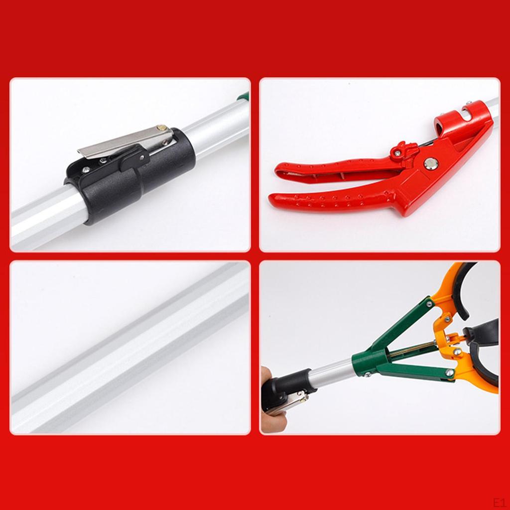 Fruit Picker Pole Versatile Extendable Easy To Assemble Lightweight Harvester with Three Claw
